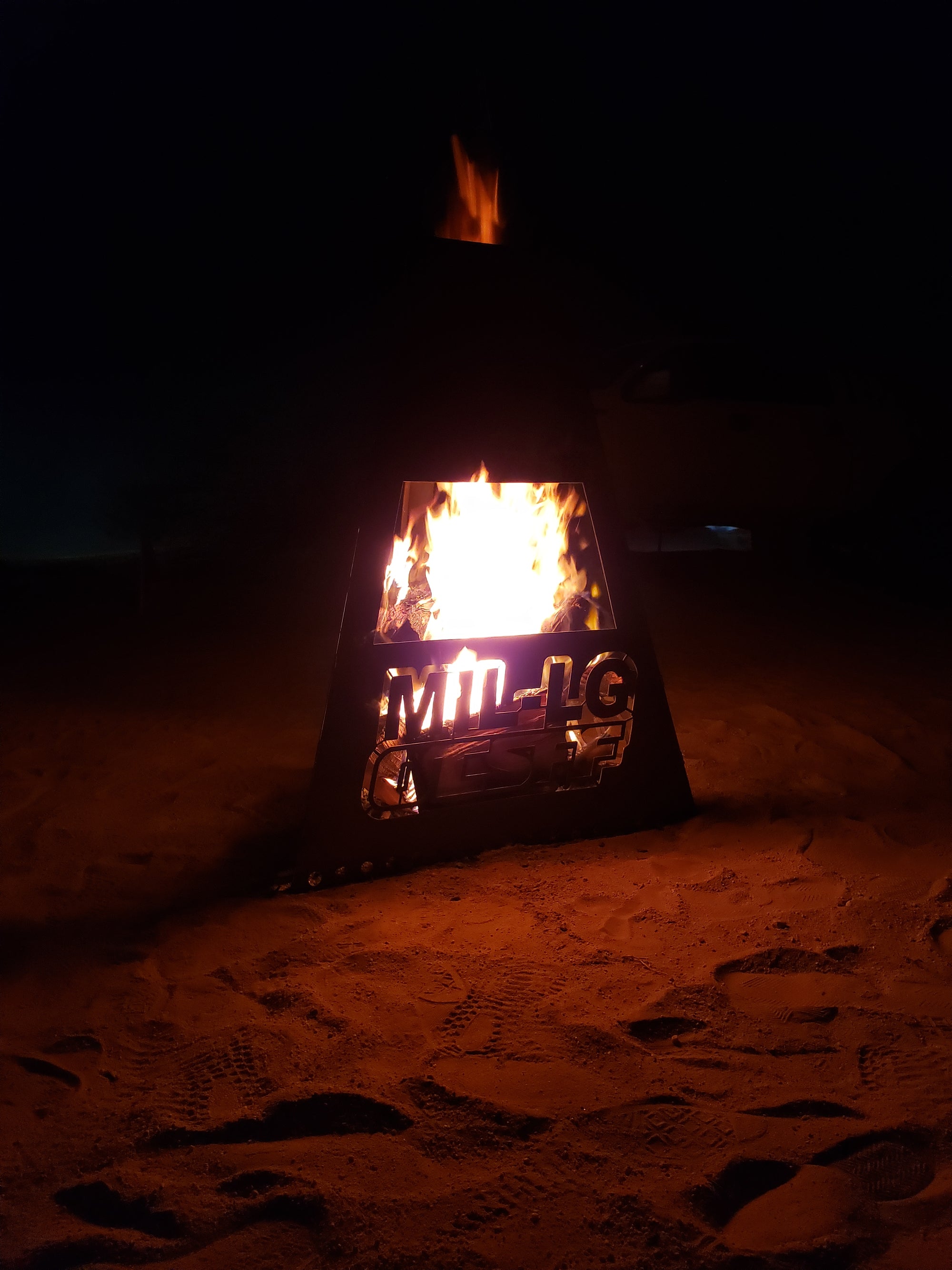 Custom logo fire pit