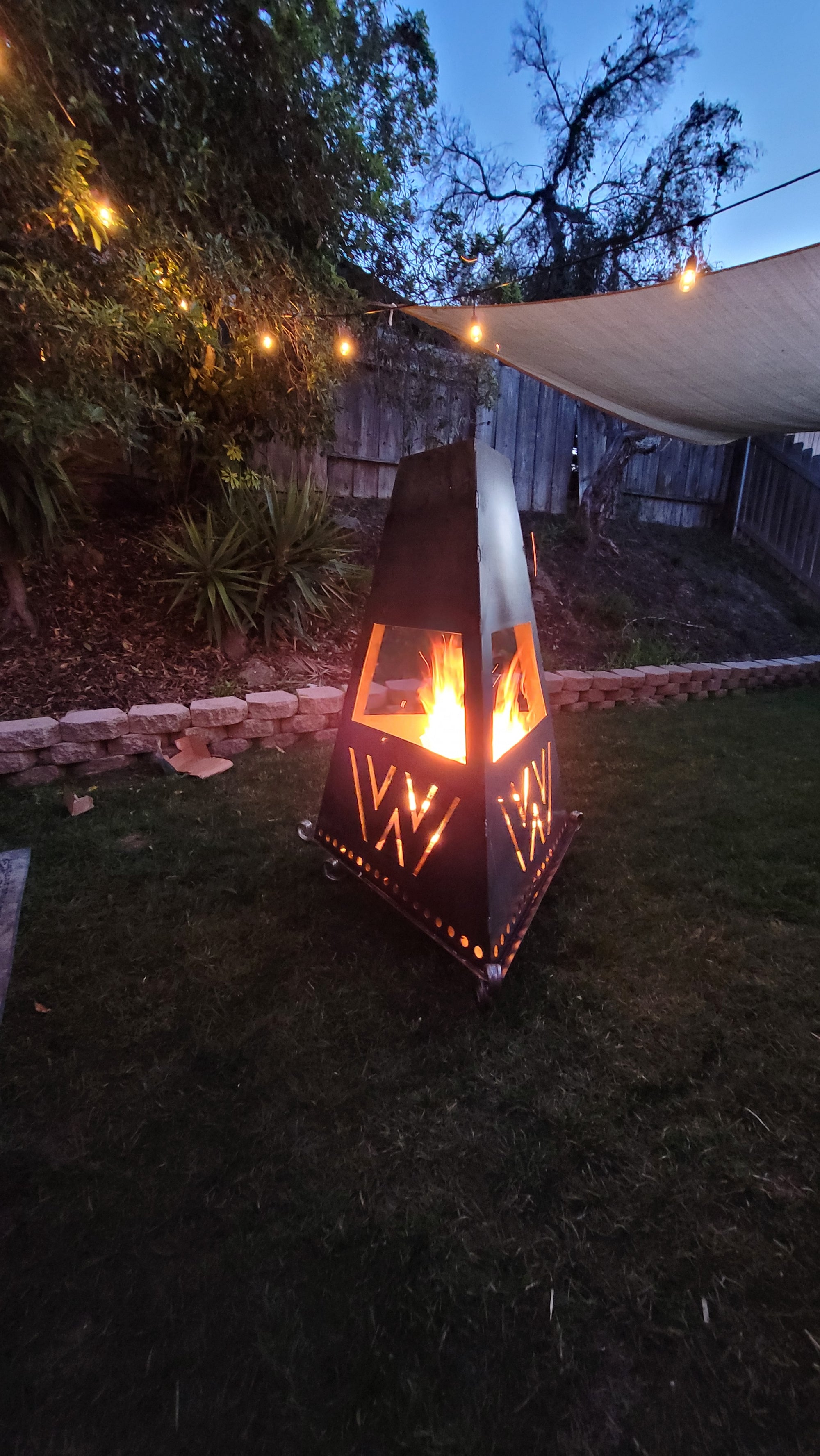 Custom logo fire pit