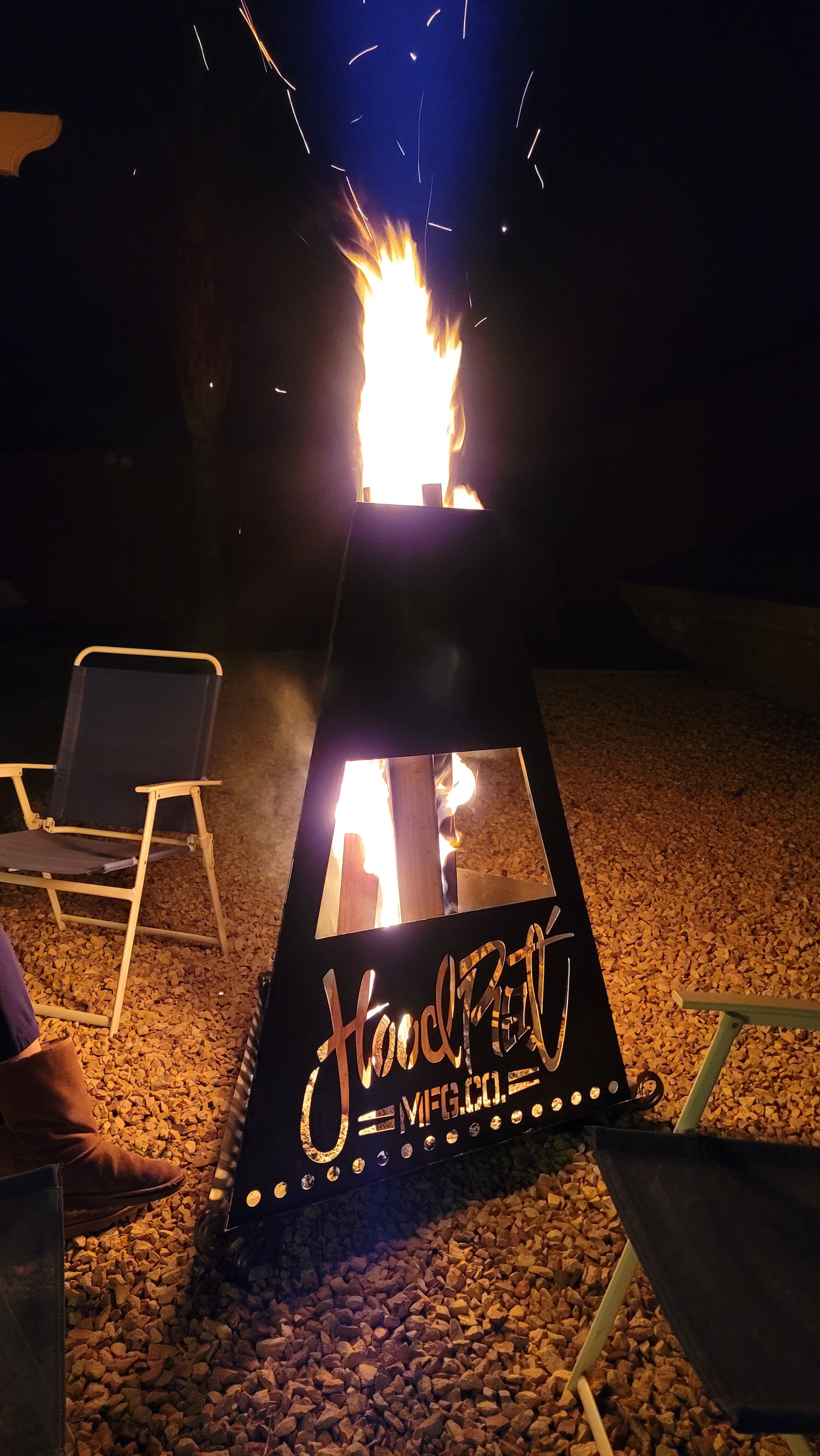 Custom logo fire pit