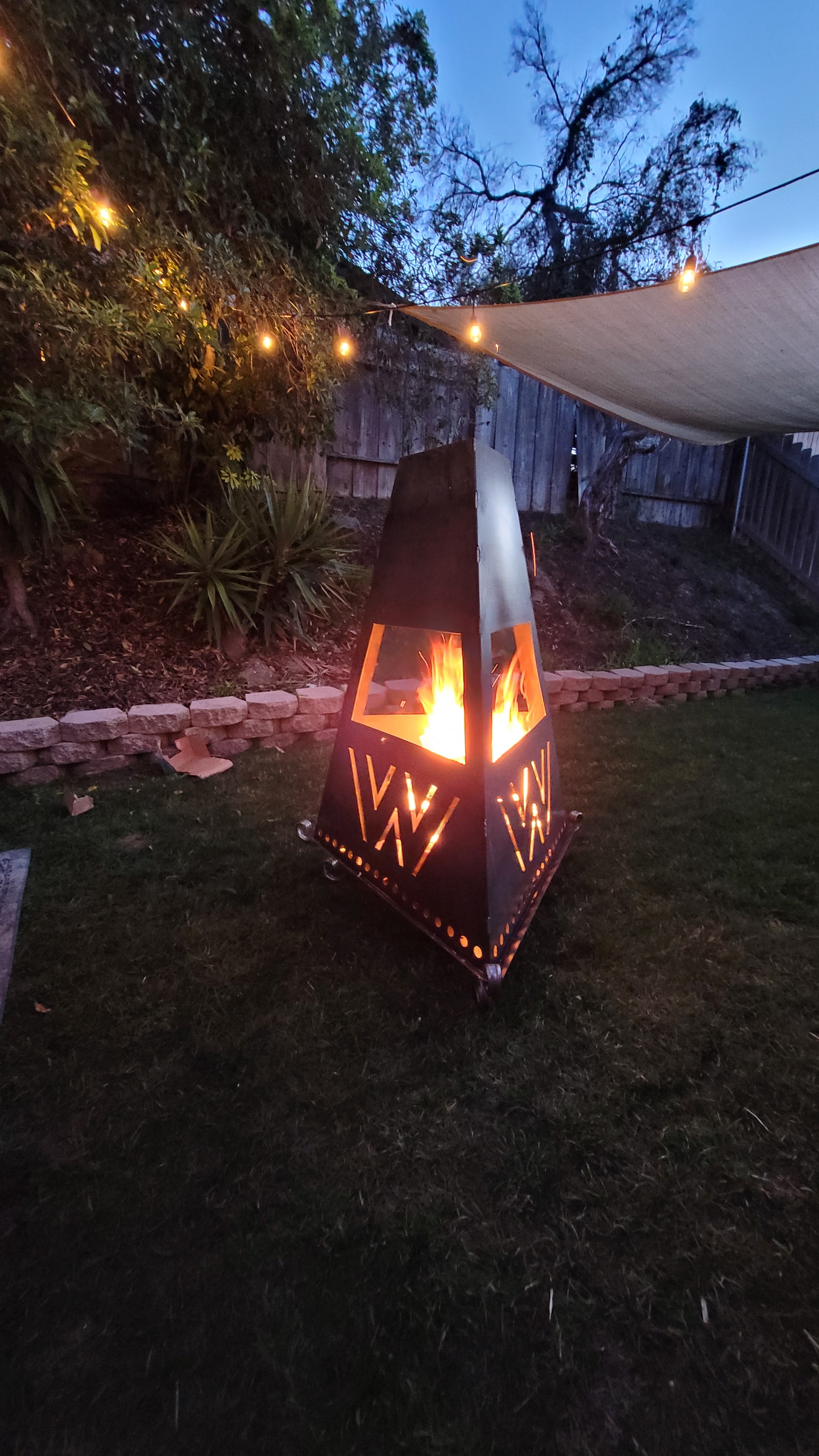 Custom logo fire pit
