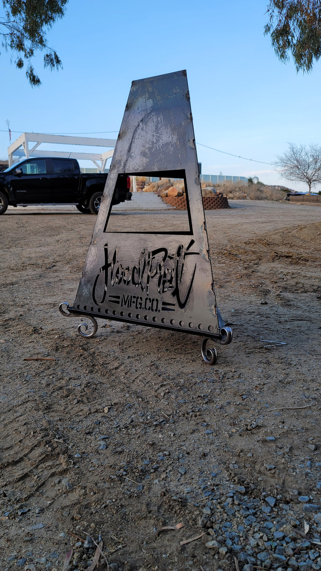 Custom logo fire pit